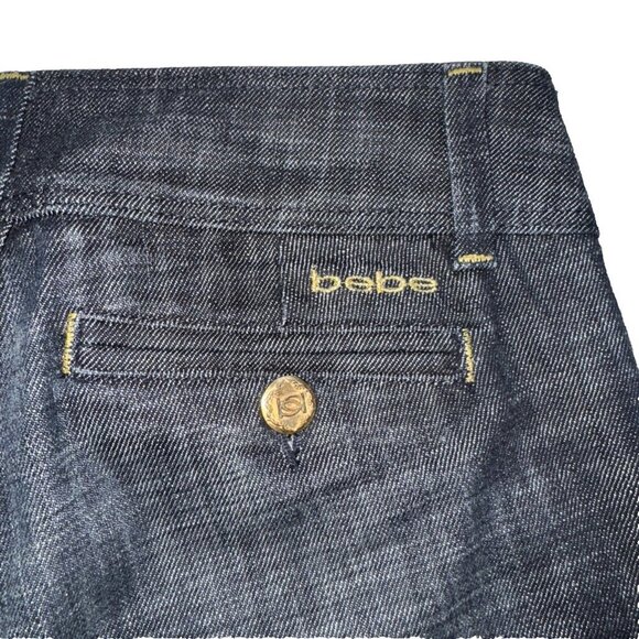 bebe premium denim, woman's 26 p, DARK WASH, Jeans, Wide leg, dark wash - Picture 7 of 11